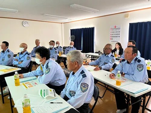 警備会社向け 熱中症予防対策セミナーの様子